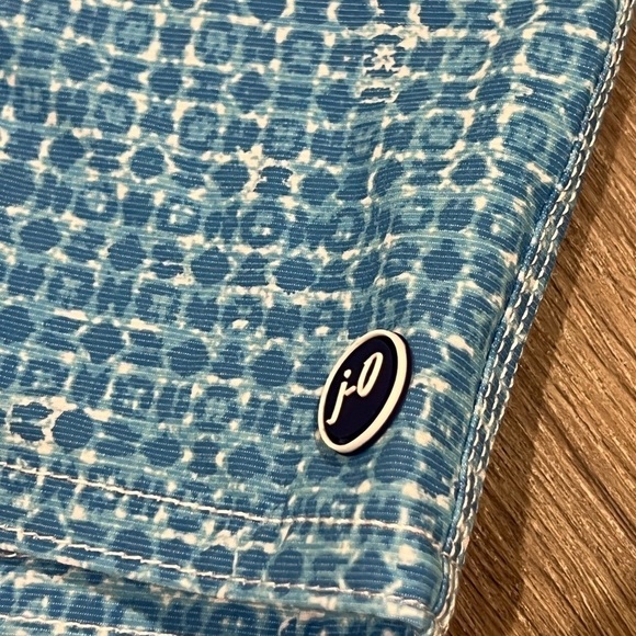 New Without Tags Johnnie-O XL Swim Trunks Lined Board Shirts Blue Aqua Pattern - Picture 4 of 8